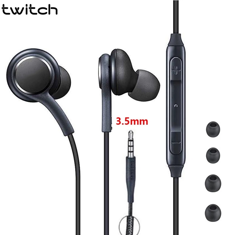 Tai nghe nhét tai TWITCH S10 có dây phích cắm 3.5mm kèm micro tiện dụng