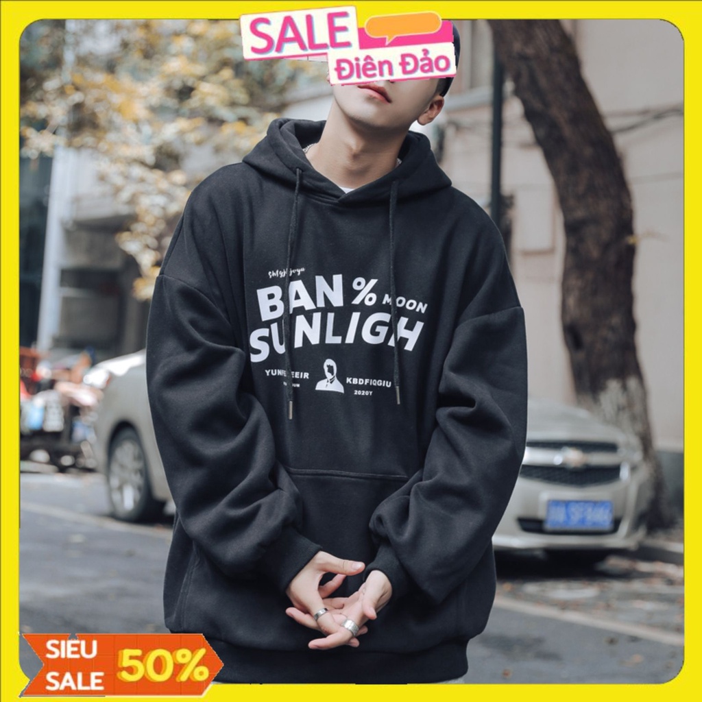 Áo Hoodie Nam Nữ Ban, Áo Sweater Unisex Form rộng Genk