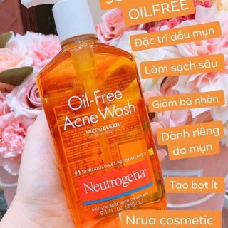 Sữa rữa mặt neutrgena oil-free acne wash