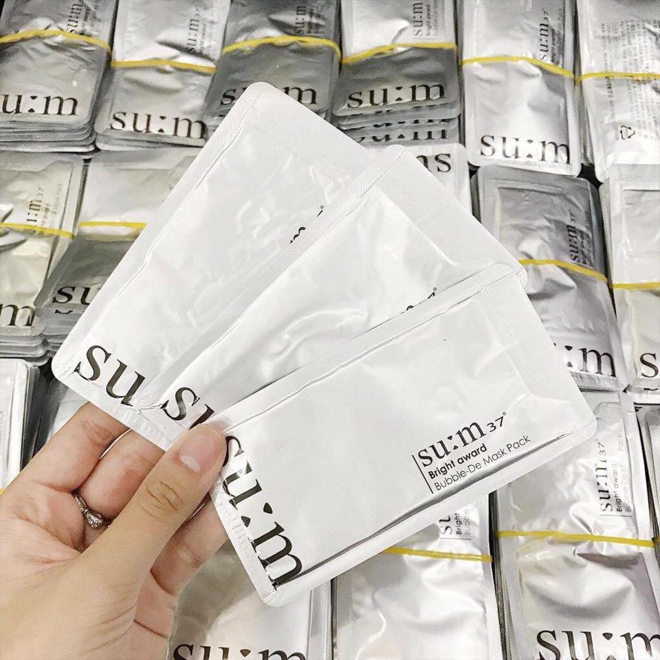 Combo 10 Mask Sum 37 sủi bọt Đen + Trắng