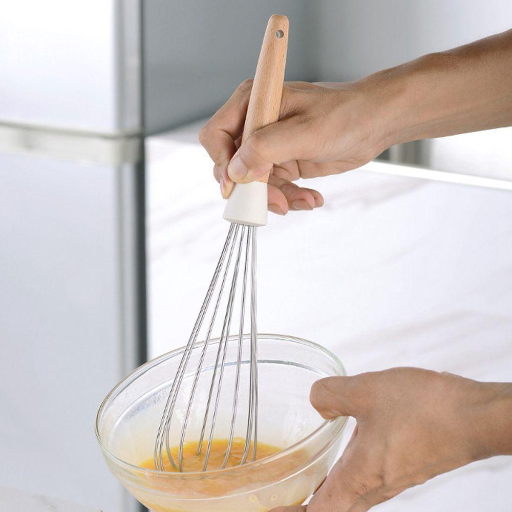 Muỗng Đánh Trứng Cán Gỗ Tiện Dụng Cho Nhà Bếp