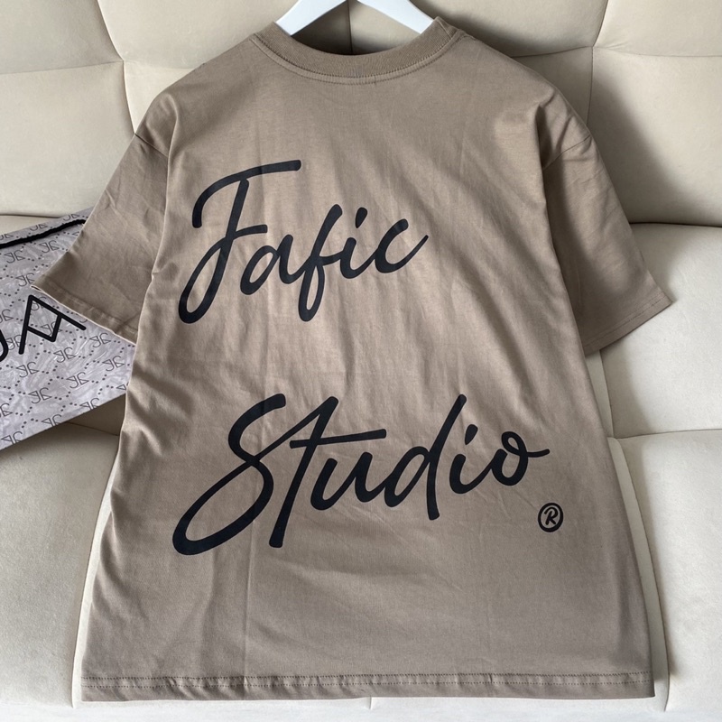 Áo Thun Tay Lỡ Unisex FAFIC màu NÂU/ĐEN/TRẮNG  /Nam nữ unisex/ Áo phông cổ tròn form rộng Jaystoree