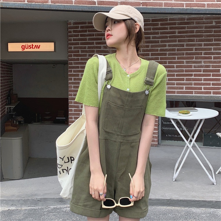 Jumpsuit Không Tay Dáng Rộng Thời Trang Mùa Hè Cá Tính 49506