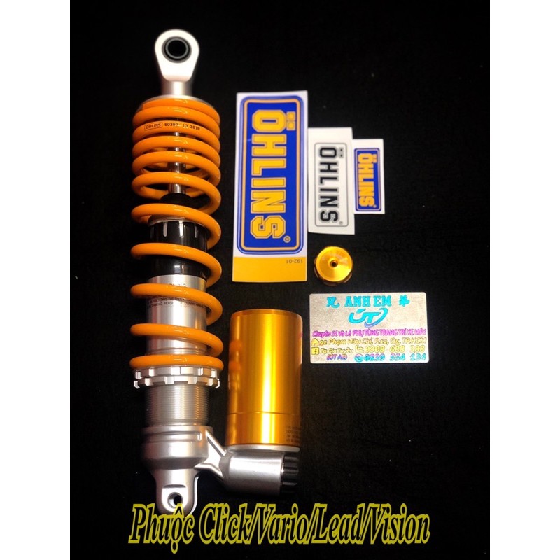 Phuộc Ohlins Click/Vario/Vision/Lead Gắn Như Zin