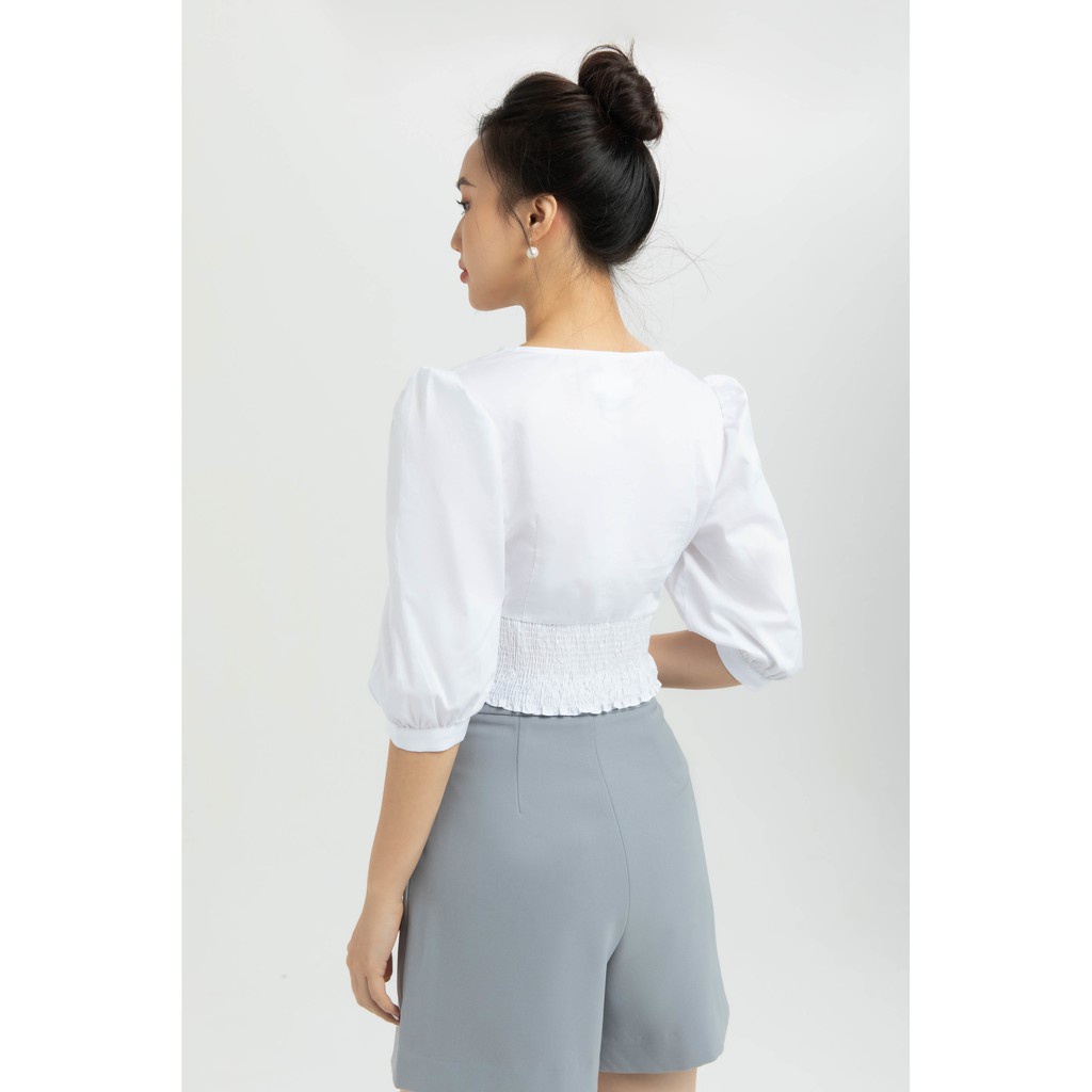 [NHẬP WABRTL5 GIẢM 10% TỐI ĐA 50K ĐH 250K ]Quần sooc 4 khuy hoa nữ IVY moda MS 20B8315