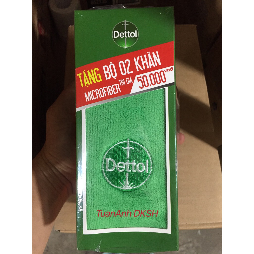 Dung dịch diệt khuẩn Dettol  250ml - 500ml. Có khăn hoặc k kèm khăn. Hàng chính hãng DKSH Việt Nam.