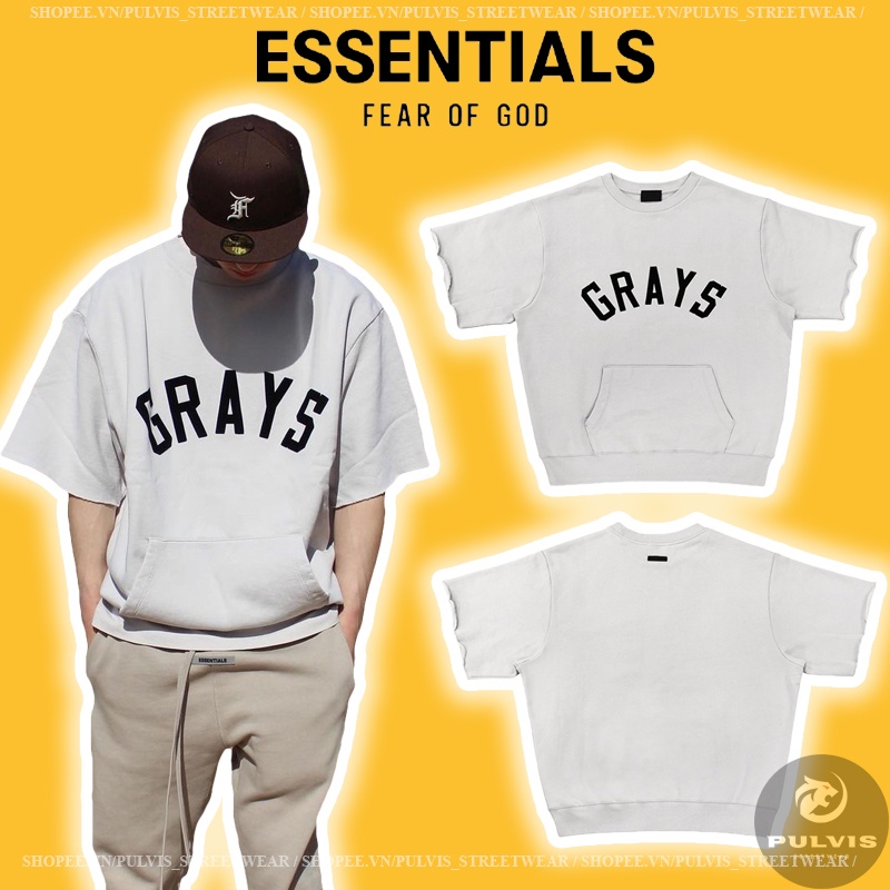 ⚡️[Mirror Quality] - Áo sweater 3/4 FOG Fear of God Season 7 GRAYS Half Sleeve Baseball Sweatshirt cao cấp full tag túi