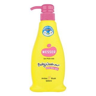 Wesser-Tắm gội hồng 500ml