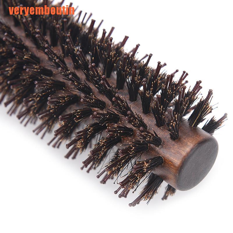 (Hàng Mới Về) Lược Tròn Chải Tóc Xoăn Tự Nhiên Chống Tĩnh Điện Làm Thủ Công