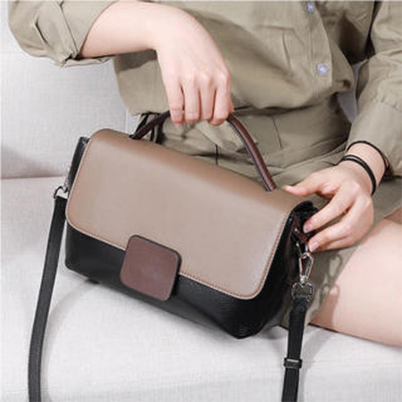 Neon074 (Mới) Túi Xách Nữ khóa gương style Hàn quốc cực hot - Đẹp thời trang Da thật Dung tích lớn tote đeo vai