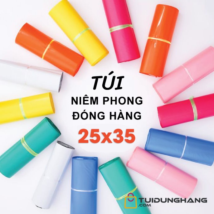 Túi đóng gói hàng niêm phong chống bóc size 25x35