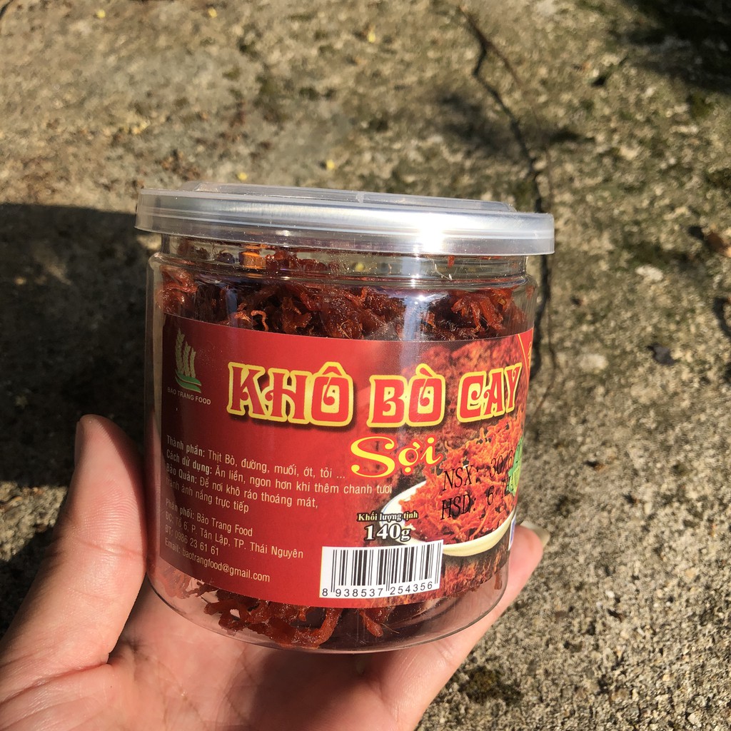 Khô bò sợi hàng ngon loại hũ pet 140g IMIN FOOD khô bò cay sợi siêu ngon Thế Giới Đồ Ăn Vặt NHÀ LÀM | BigBuy360 - bigbuy360.vn