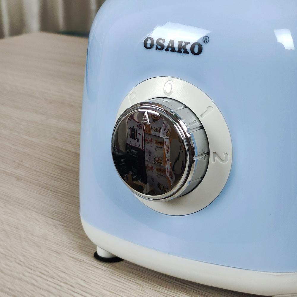 Máy xay sinh tố 400W Osako ST-02 động cơ đồng 100%, cối nhựa 1.5L xay sinh tố kèm cối xay gia vị
