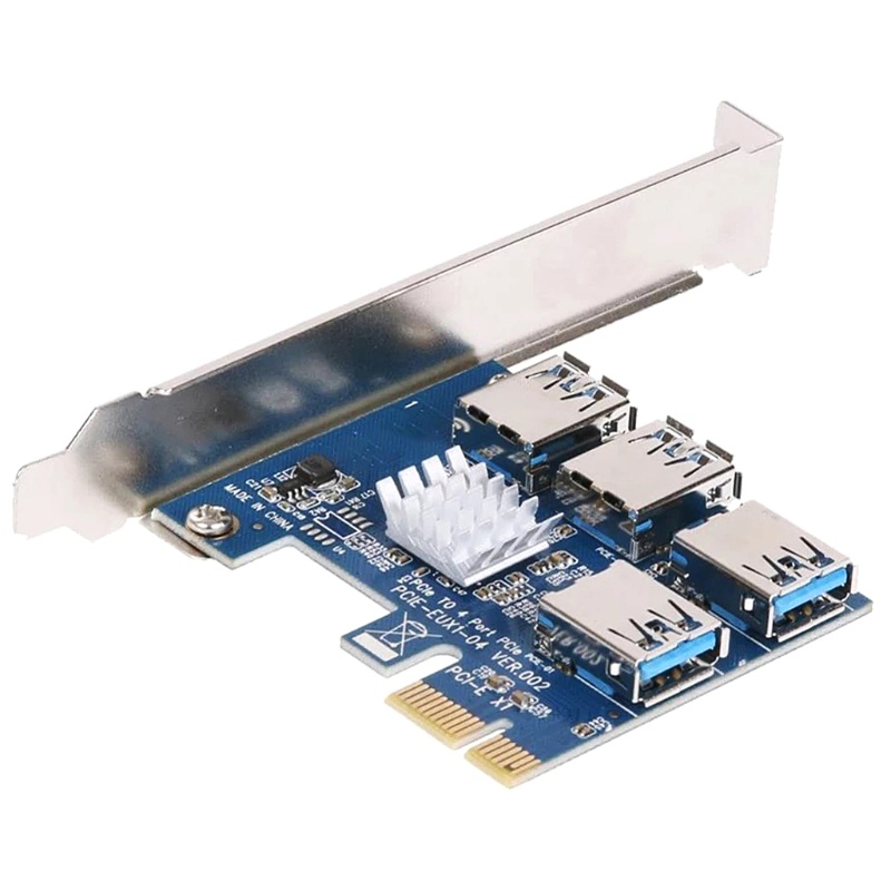 Thẻ chuyển đổi mở rộng PCI Express 1x sang 16x USB 3.0 PCI-E 1 sang 4 -GPU cao cấp