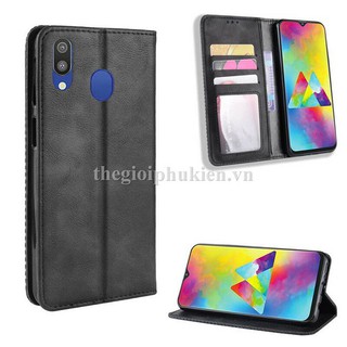 Bao da dạng ví Samsung Galaxy M20 Leather Luxury