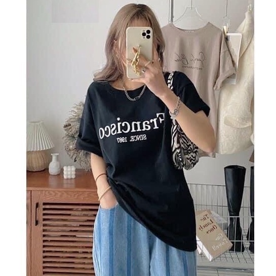 Áo Thun Francisco Form Rộng PEONYB Unisex [FREESHIP] 🌸 Phông ngắn tay lỡ vintage, 3158 oversize cá tính nam nữ Ulzzang 🌸 | BigBuy360 - bigbuy360.vn