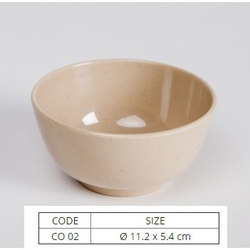 Chén Nhựa Melamine Cơm Chén Chè Màu Nâu Nhiều Size