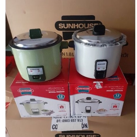 NỒI CƠM ĐIỆN SUNHOUSE VUNG RỜI 1L8