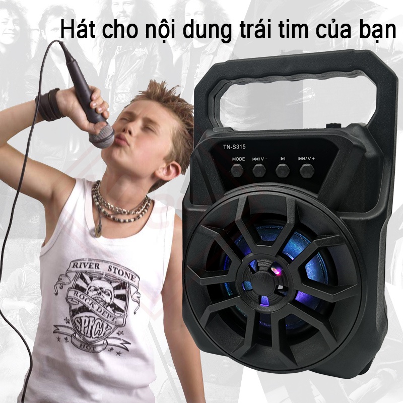 Keso Loa Bluetooth,TNS-315 loa âm thanh Không Dây Cầm Tay,Hỗ Trợ Cắm Usb Thẻ Nhớ Tf Nhỏ Gọn Giá Rẻ