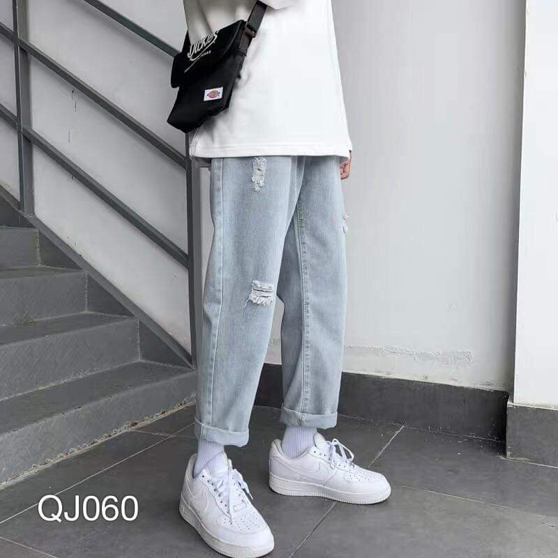 [Mã SRBACK010912 hoàn 20K xu đơn 50K] Quần Baggy Jean Nam Rách Đẹp Cao Cấp Chuẩn Shop HOT TREND | BigBuy360 - bigbuy360.vn