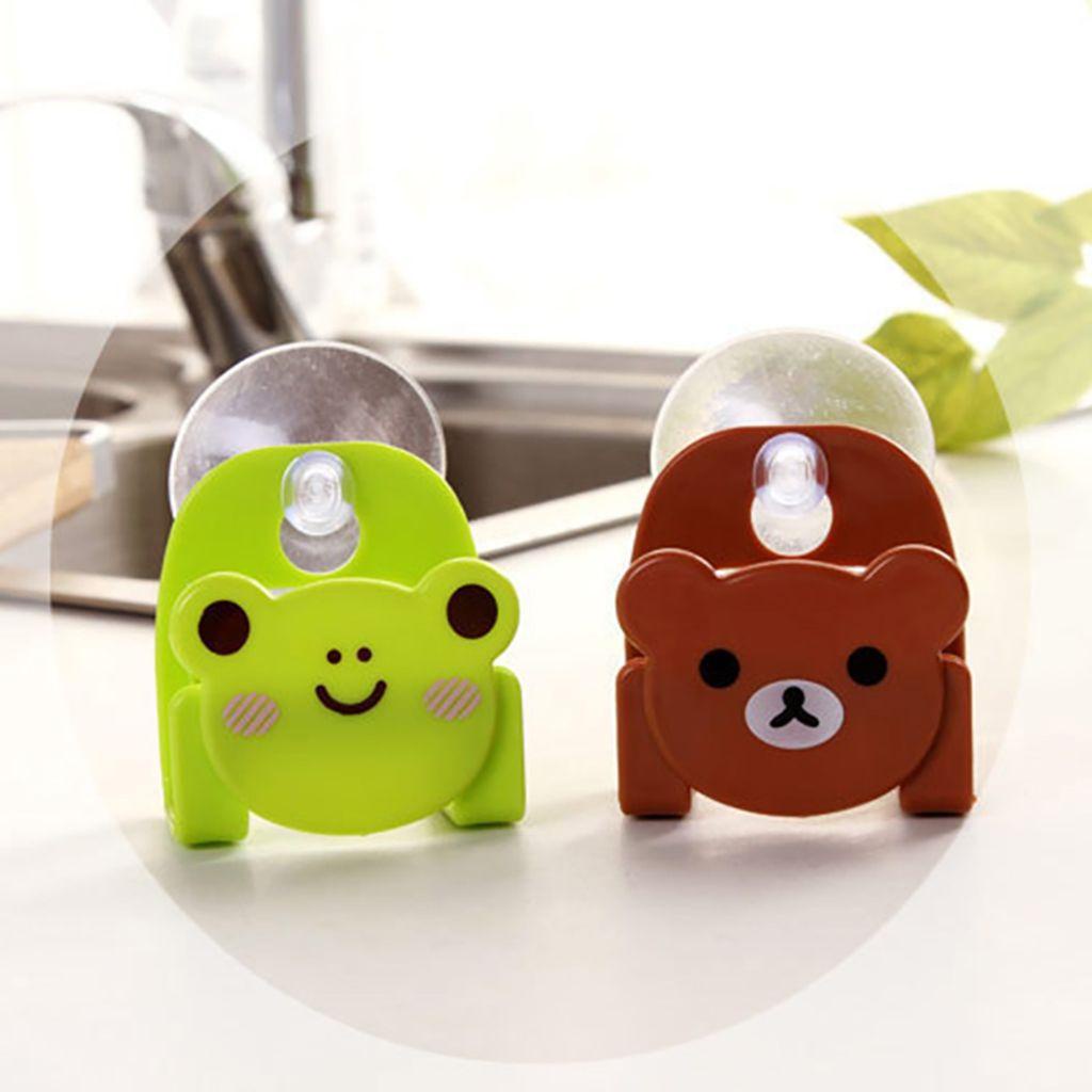 Giá Đựng Xà Phòng Bằng ABS Dễ Thương Đa Năng Có Giác Hút Tiện Dụng