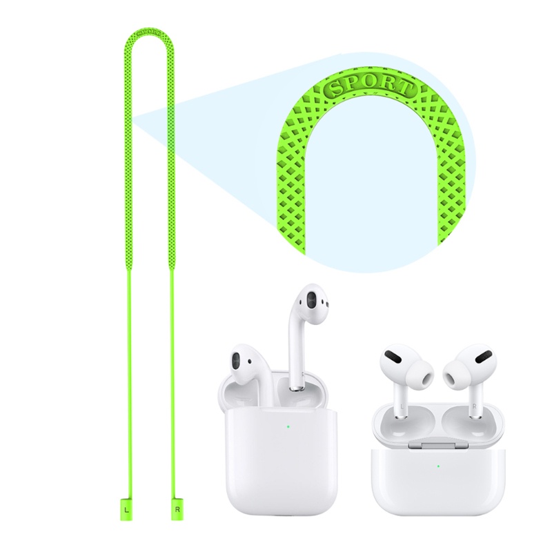 Dây Đeo Cổ Bằng Silicon Mềm Chống Thất Lạc Và Mồ Hôi Cho AirPods Pro 1 2 3