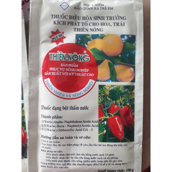 Điều hòa sinh trưởng-kích phát tố cho hoa trái Thiên nông