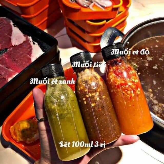 Set nước chấm hải sản 3 chai mỗi chai 100ml