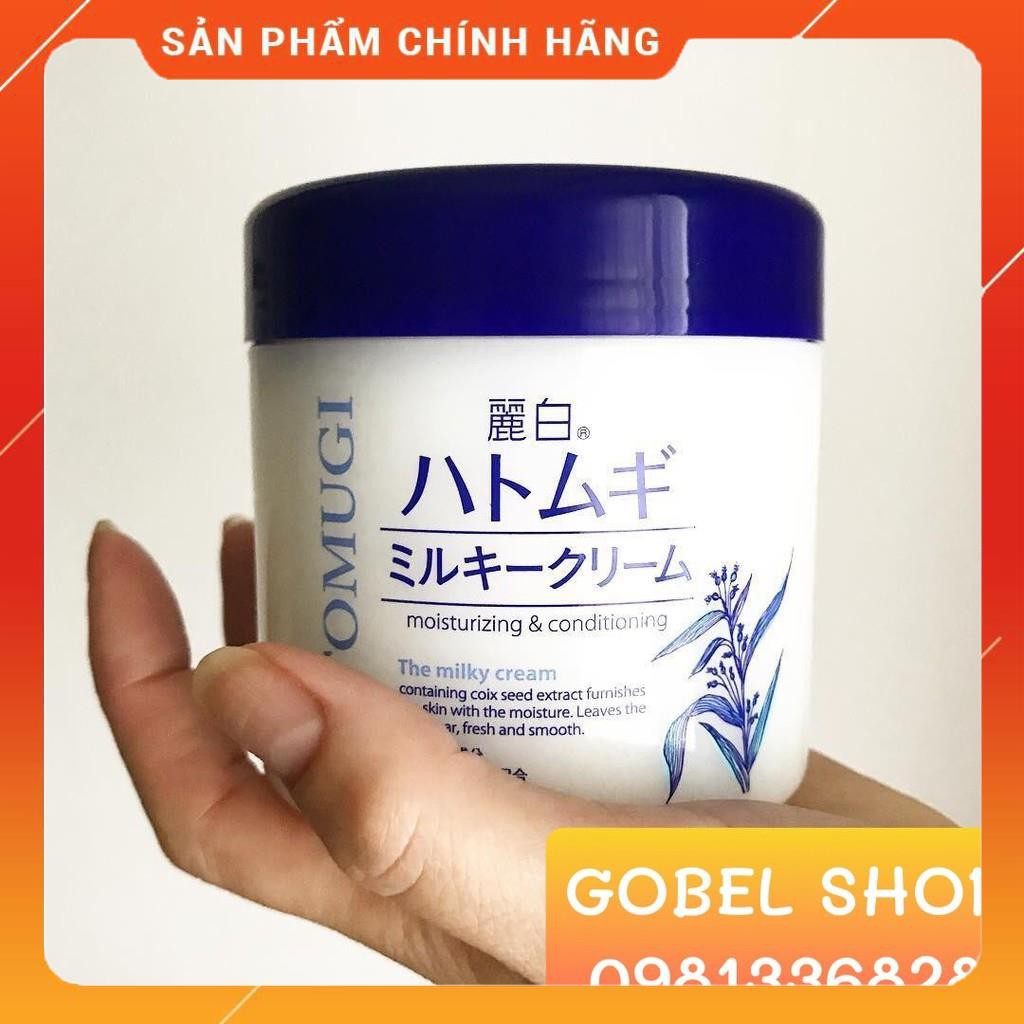Kem Dưỡng Ẩm Trắng Da Hatomugi Kumano Moisturizing & Conditioning The Milky Cream 300gr | BigBuy360 - bigbuy360.vn