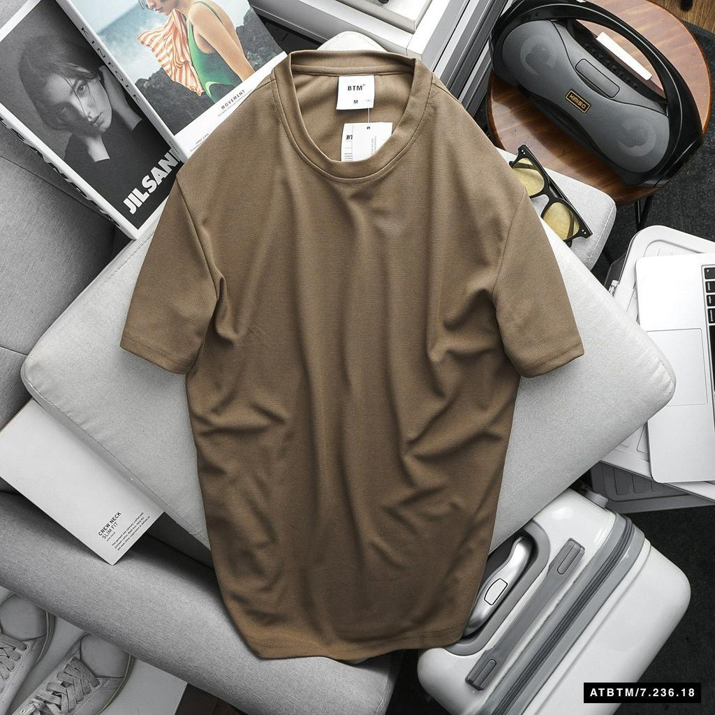 Áo thun thời trang unisex tay ngắn, chất liệu thun tổ ong, thấm hút tốt, form đẹp 23618
