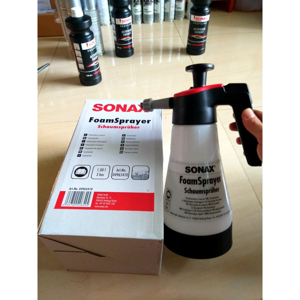 Bình xịt bọt tuyết rửa xe cầm tay 1lit - Sonax Foam Sprayer