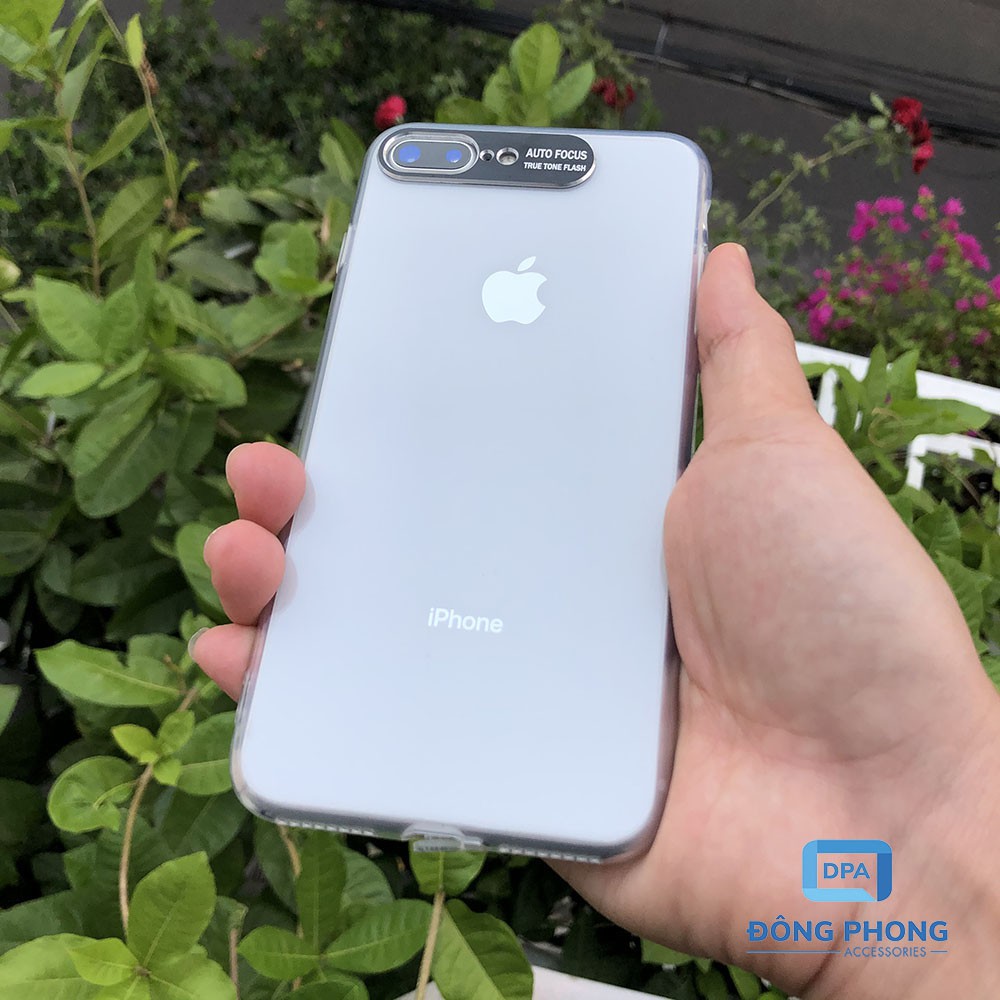 Ốp Lưng iPhone 7 Plus / 8 Plus Viền Nhôm Bảo Vệ Camera Siêu Đẹp