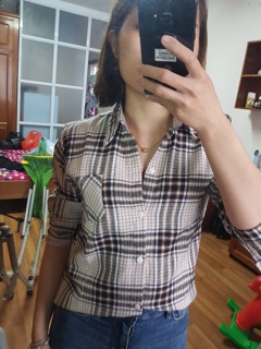 [ảnh thật] áo sơ mi kẻ