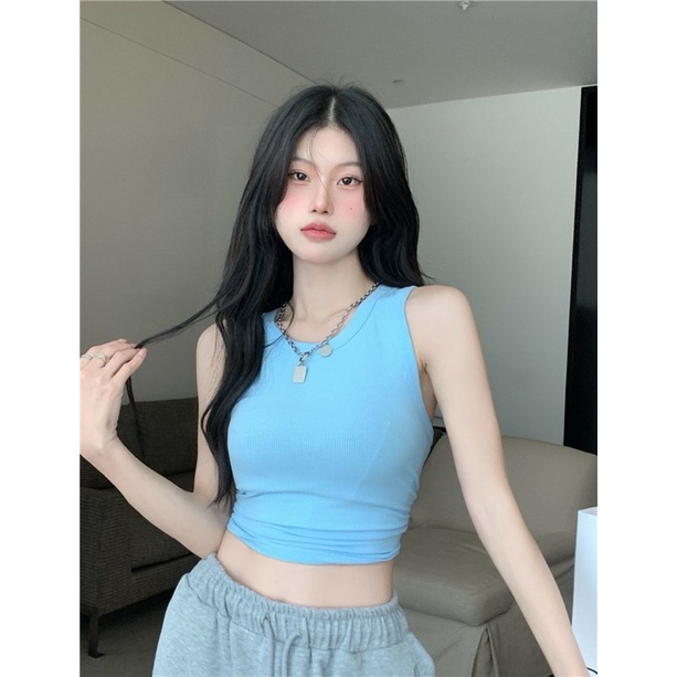 Áo 3 lỗ croptop trendy chất dày chuẩn form chất dày bo tăm mịn kèm video thật tanktop croptop trendy