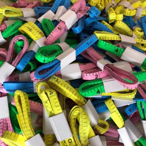 Thước Dây Mềm Đầu Thép H4 Đo Vòng Bụng Eo 3 Vòng Kiểm Tra Sức Khỏe 1.5 Mét - Đo Quần Áo, Quà Tặng Giảm Cân