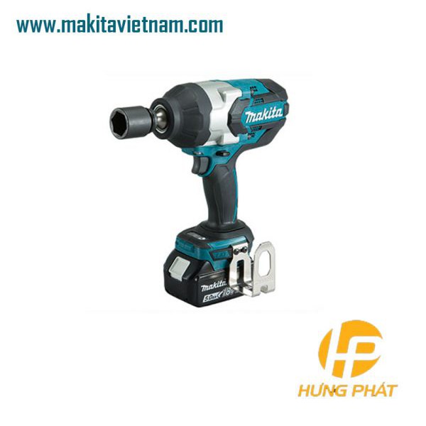 [Hàng chính hãng] Máy siết bu lông dùng pin Makita DTW1001RTJ 18V. Kèm sạc nhanh + 2pin 5.0Ah + thùng Makpac