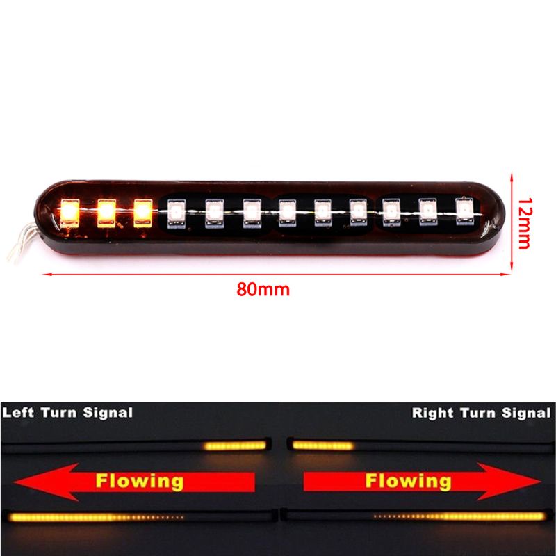 Dải Đèn Led DRL Báo Tín Hiệu Xi Nhan Gắn Đuôi Xe Hơi / Xe Máy