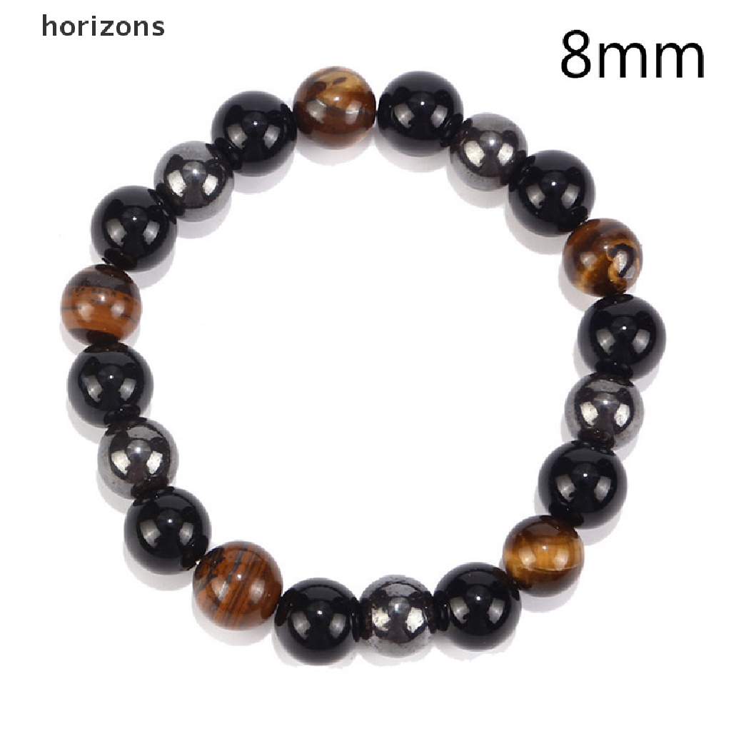 Vòng Tay Chuỗi Hạt Đá Hematite Từ Tính Chăm Sóc Sức Khỏe Giảm Cân Cho Nam