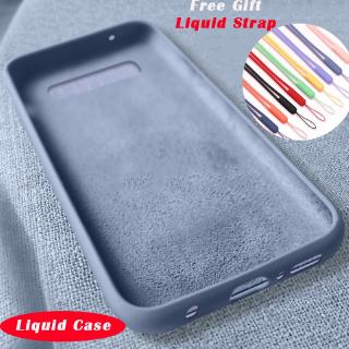 Liquid silicone casing samsung galaxy note 9 8 s7 edge a9 a7 2018soft cover case