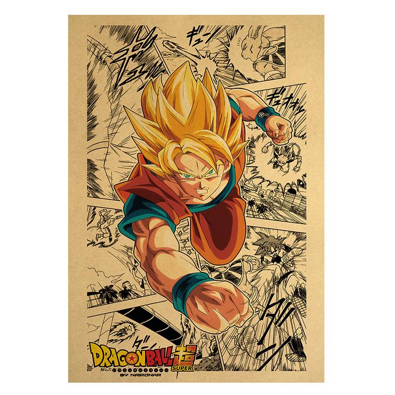 Poster Phim Hoạt Hình Dragon Ball Spuer "Goku & Vegeta"