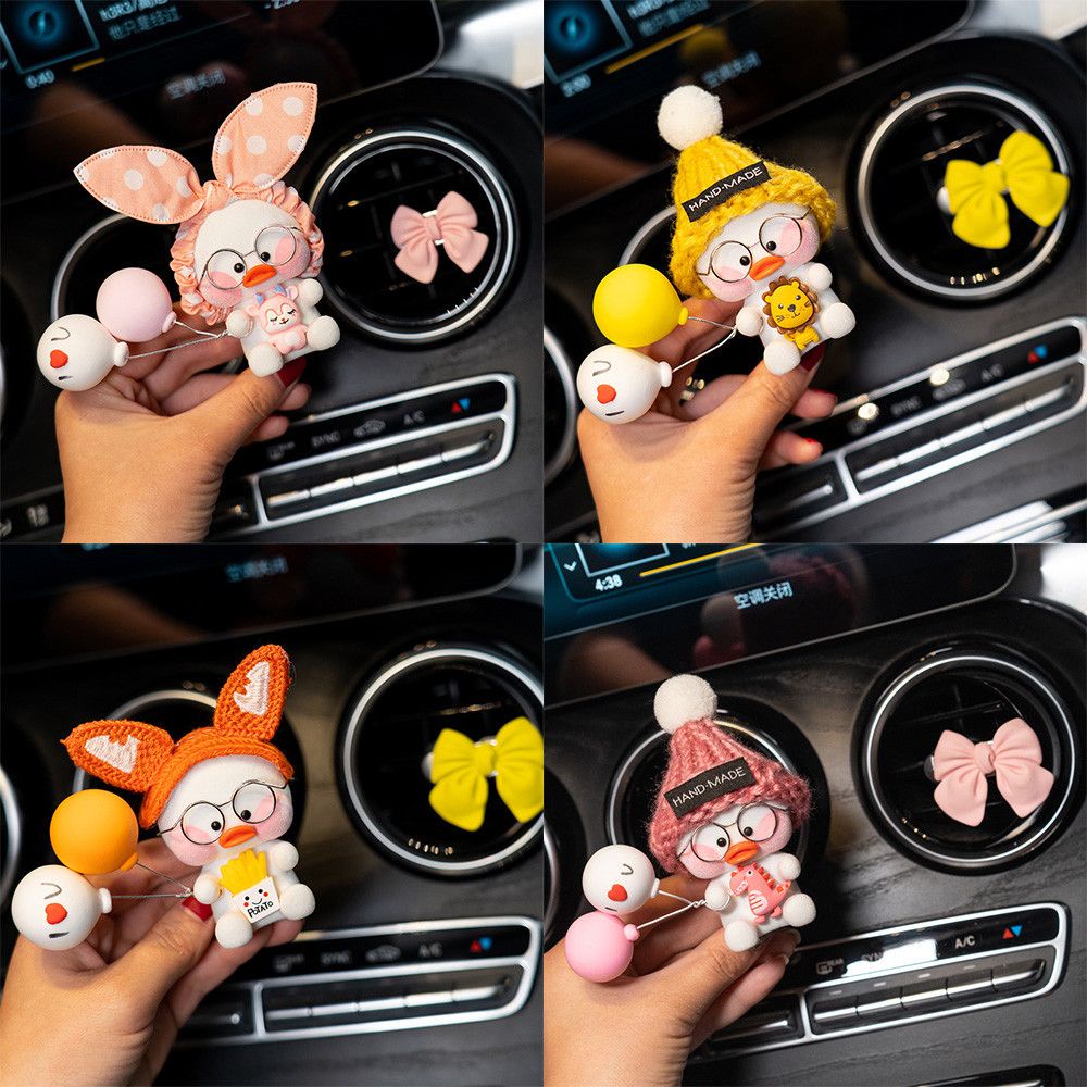 SHOOGII Lovely Duck Rabbit Car Air Outlet Perfume Clip Freshener Essential Oil Scent Aromas Diffuser Auto Interior Decoration