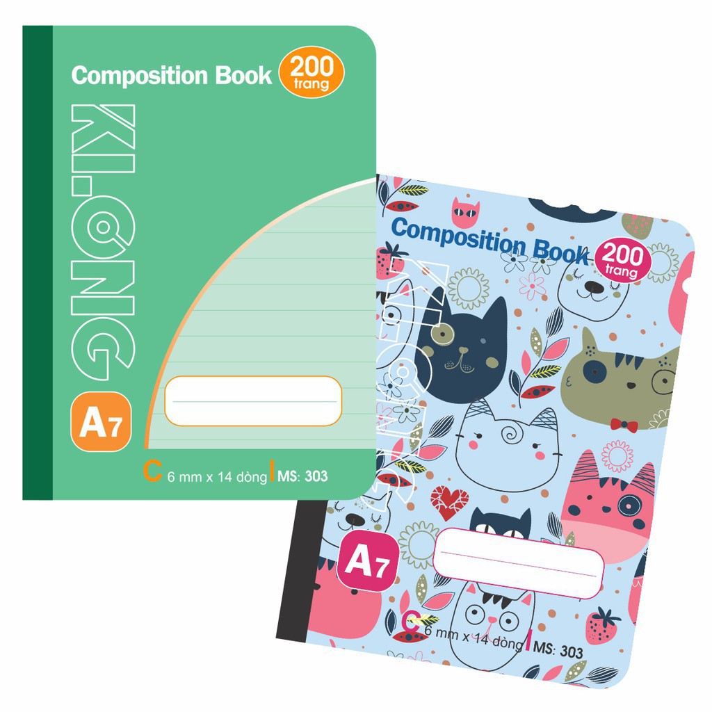 Sổ May Dán Gáy Klong A7 - 200 trang - Ms: 303