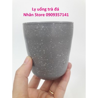 Ly nhựa melamine cao cấp Ly 28N nhám xám chứa trà đá