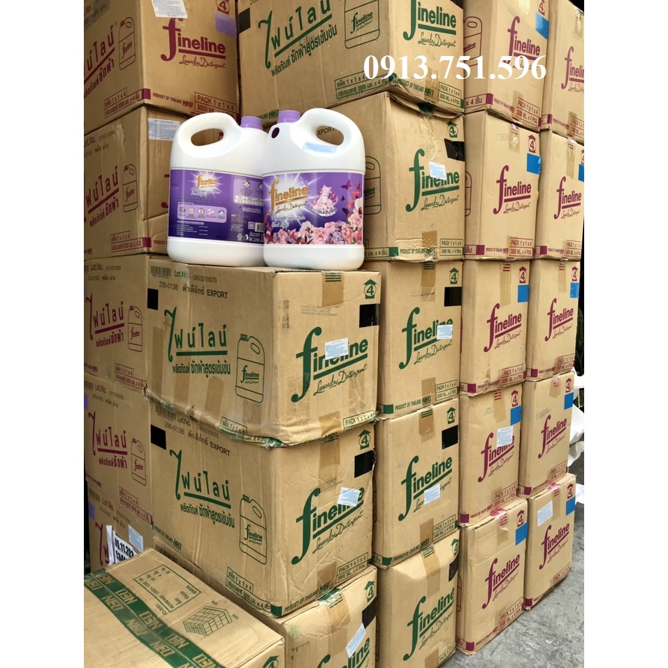 Nước giặt xả đậm đặc Fineline 3000ml Thái Lan