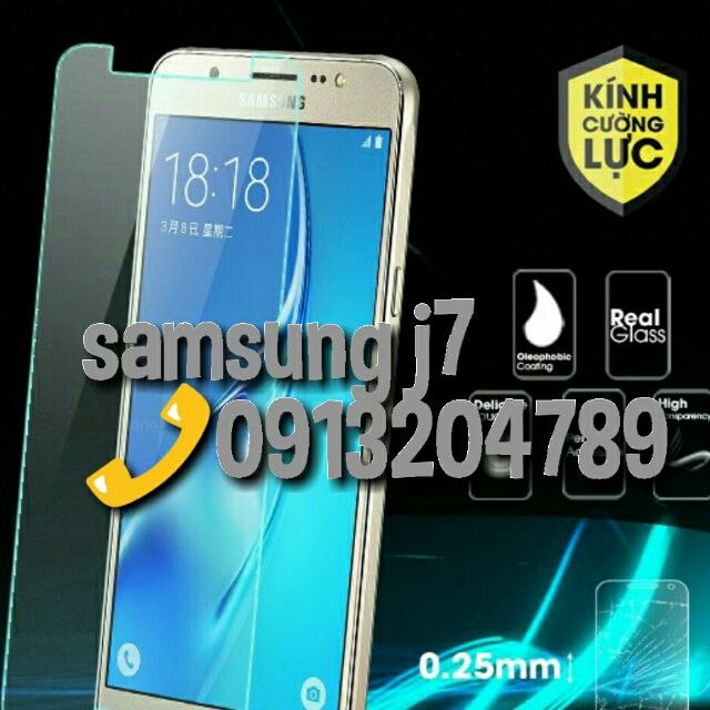 bộ 3 dán kính cường lực samsung j7