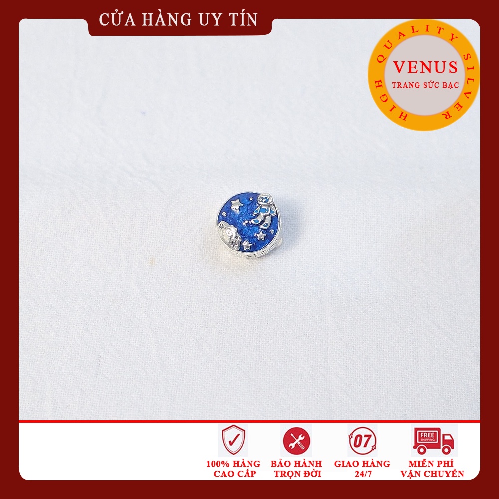 [Charm bạc 925 cao cấp] Charm bạc cầu xoắn xanh- Mã sản phẩm VENUSCXX