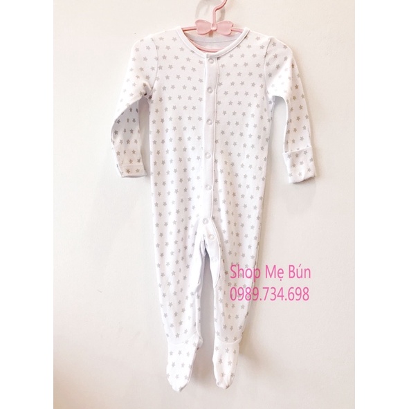 Bộ liền thân cotton cho bé, bodysleep bé trai bé gái hàng xuất dư xịn