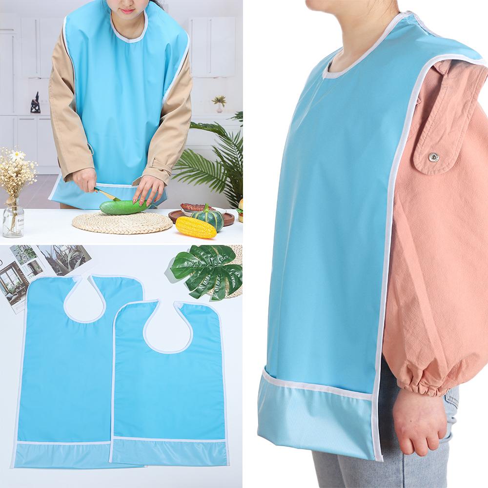 LONNGZHUAN Yếm Ăn Bảo Vệ Cho Người Già Và Trẻ Em Có Thể Giặt Được