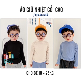 Áo giữ nhiệt 3 phân cho bé trai bé gái 10-26kg QUẢNG CHÂU | Áo thun dài tay giữ nhiệt cổ ba phân, Áo thu đông cho bé