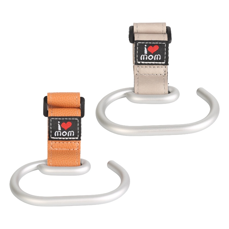 Móc Treo Đồ Gắn Xe Đẩy Em Bé Bằng Kim Loại Màu Nâu / Nâu Chống Biến Dạng
